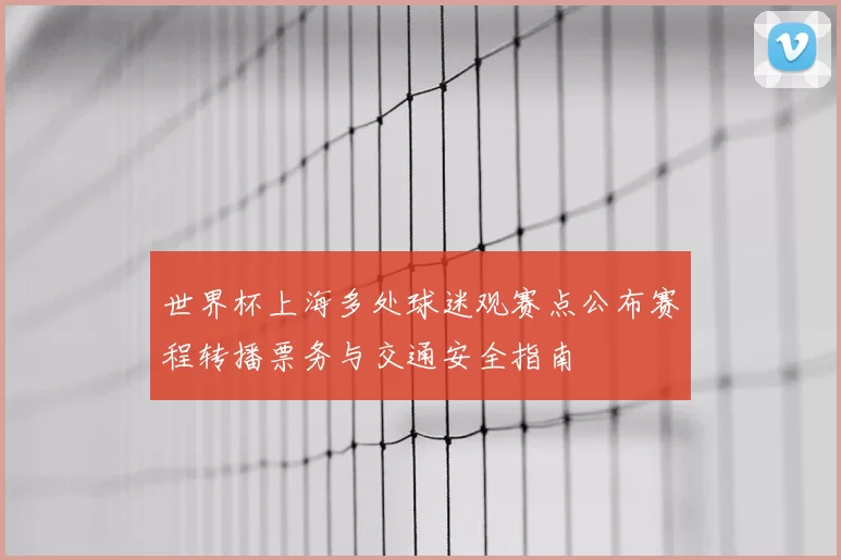 世界杯上海多处球迷观赛点公布赛程转播票务与交通安全指南